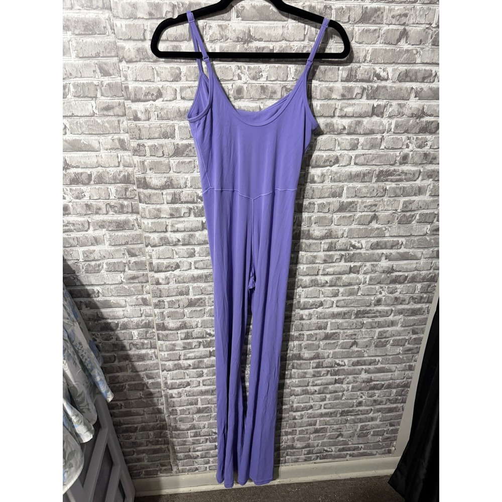 OFFLINE by Aerie Real Me Xtra Flare Jumpsuit Purple Long Inseam Medium